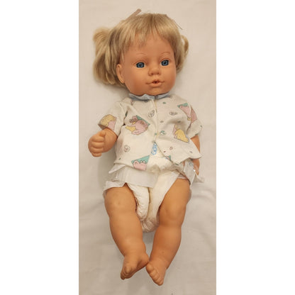 Cititoy - 1998 - baby doll - 15" - Drinks and Wets (No Bottle)- soft doll -BD044