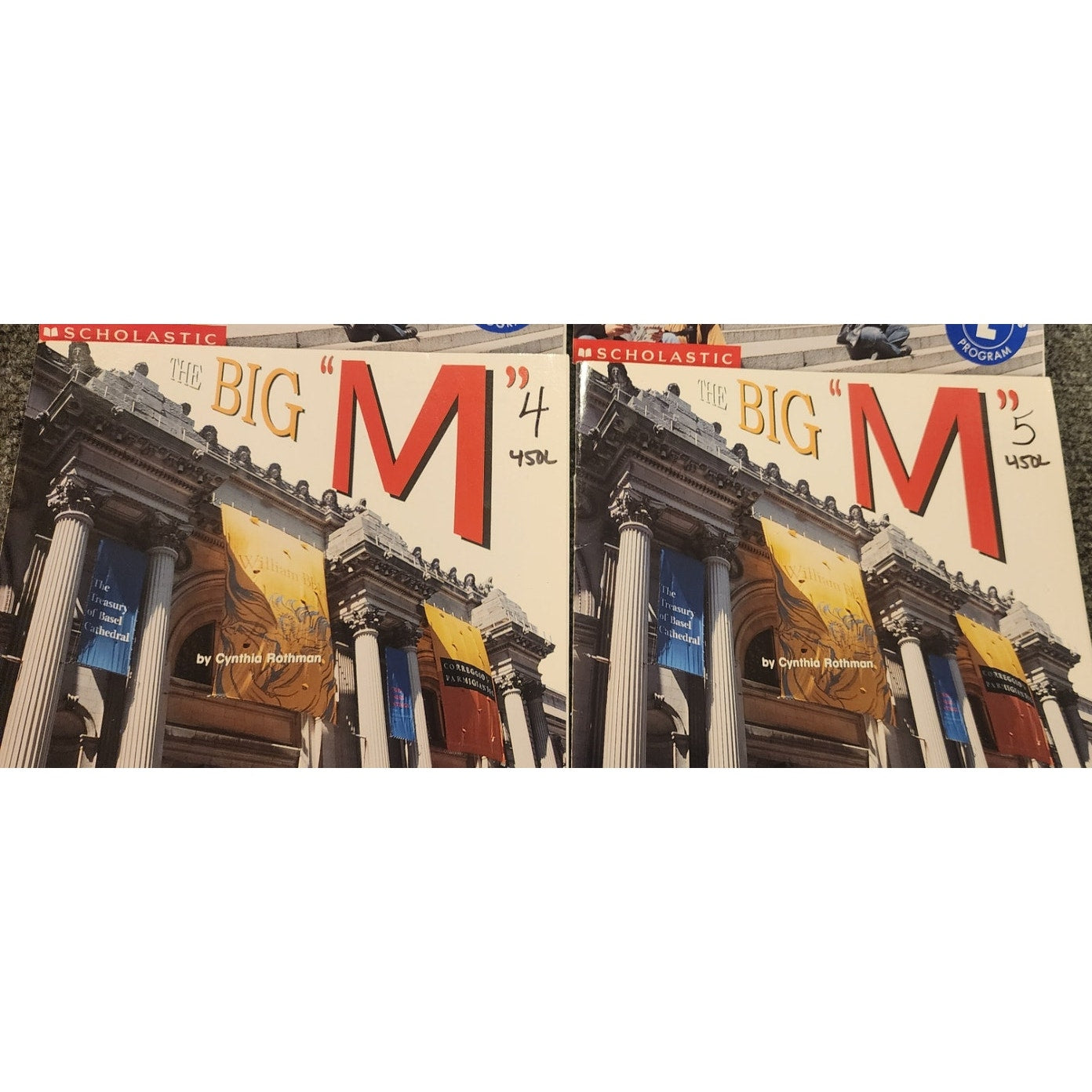 Lot of 4 The Big M Cynthia Rothman Scholastic Guided Reading Reader 450L Book