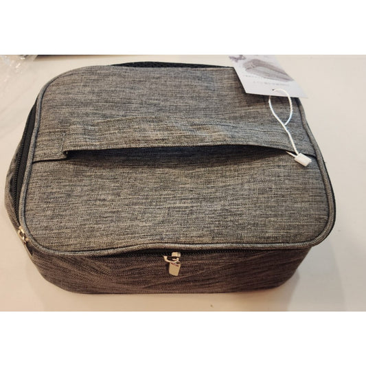 USB -Heated Lunch Box Bag - Gray - Keeps Food Warm - 9 X 7 X 3.5 inches