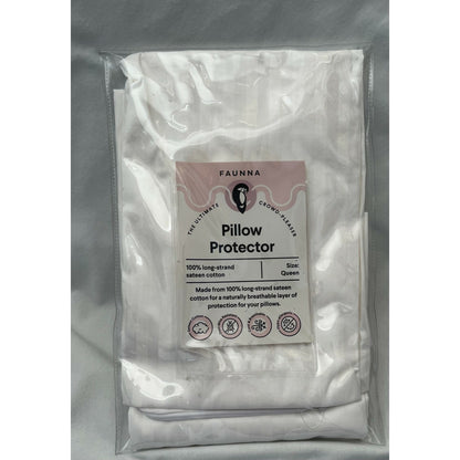 FAUNNA -Zippered Pillow Protector Covers - Queen - 2 Pack