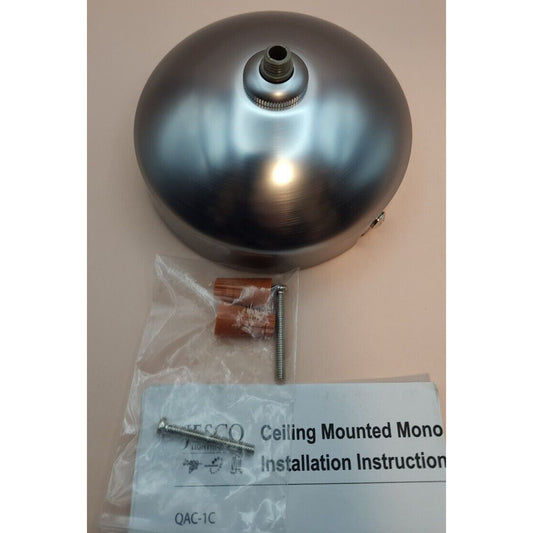 Jesco Lighting - QAC-1CSN - Ceiling Mono Point Canopy - Satin Nickel Finish