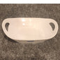 Vintage Made in Portugal White Ceramic Oval Deep Serving Bowl Handles P Home