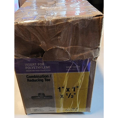 Box of 15, 1" x 1" x 1/2" Combo Reduction Tee - Spring Creek MFG. #1402-130