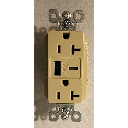 Legrand radiant Spec-Grade Ultra Fast USB Charging Outlet