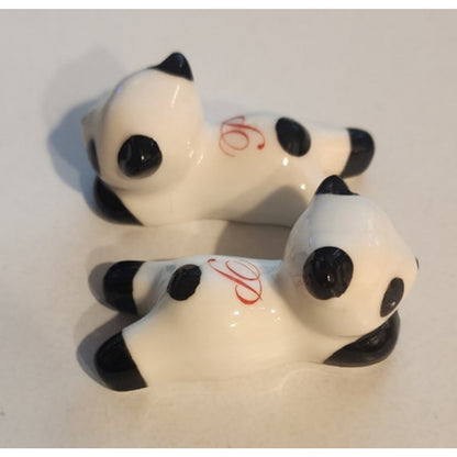 lot of 24 - Mini 2" Ceramic Panda Figurines – Porcelain Miniature Collectibles