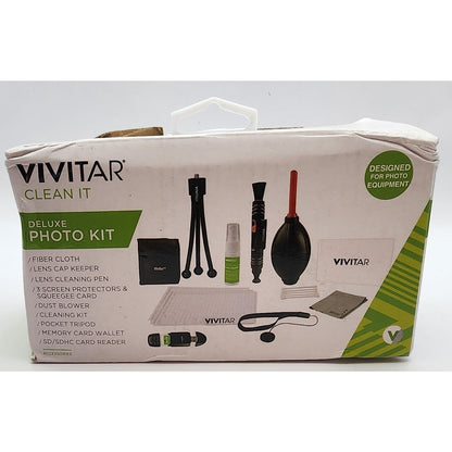 Vivitar -Clean It Deluxe Photo Kit /2.2 Telephoto 0.43X Wide Angle /Bundle