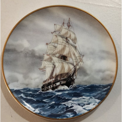Danbury Mint Great American Sailing Ships Miniature Plate CHARLES W MORGAN