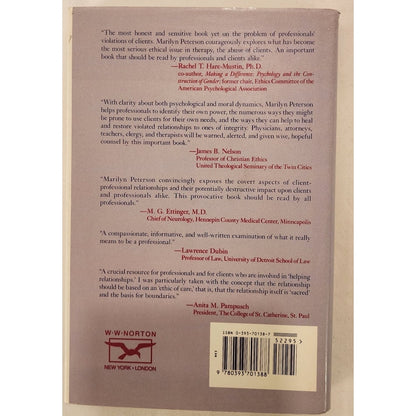 At Personal Risk: Boundary Violations in Professional Relationships - Peterson