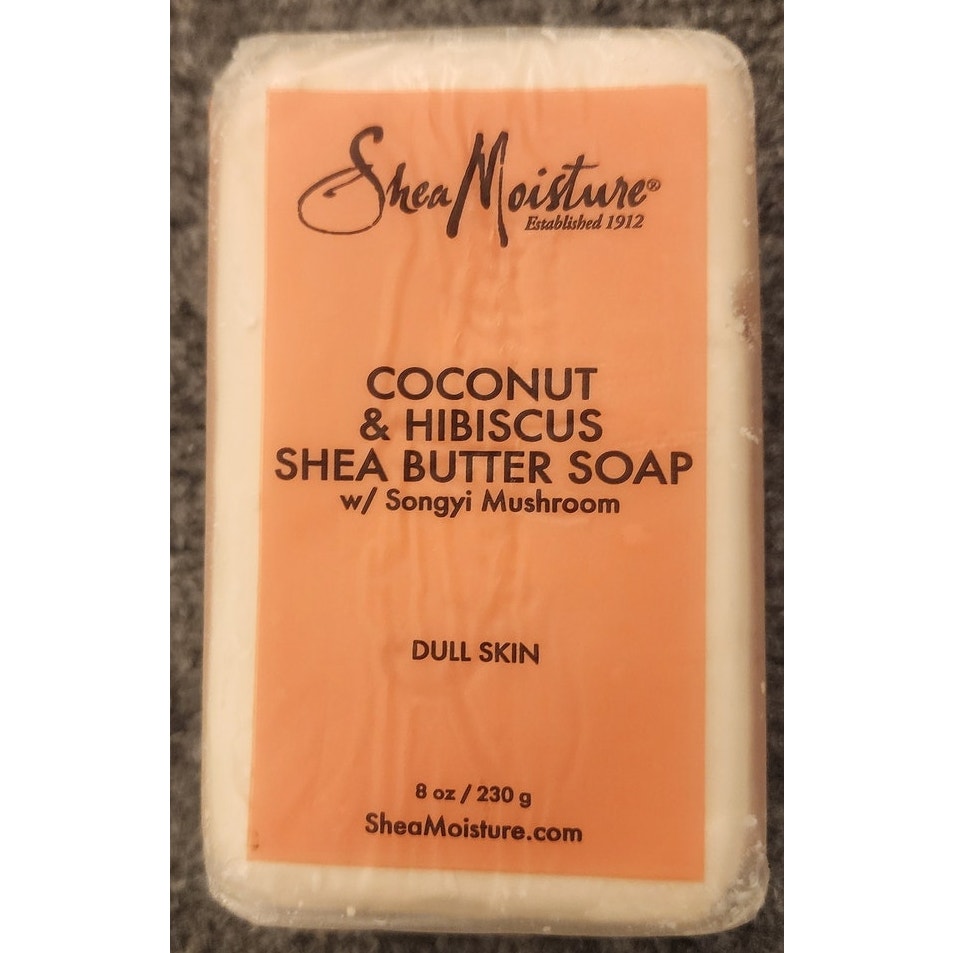 SheaMoisture Coconut Hibiscus Shea Butter Soap Bar 8oz New Factory Sealed