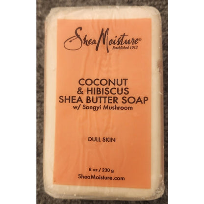 SheaMoisture Coconut Hibiscus Shea Butter Soap Bar 8oz New Factory Sealed