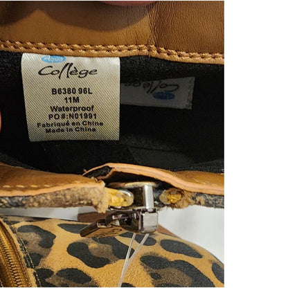 Aqua Collège Waterproof Leopard Print Ankle Boots NWT Women’s 11M