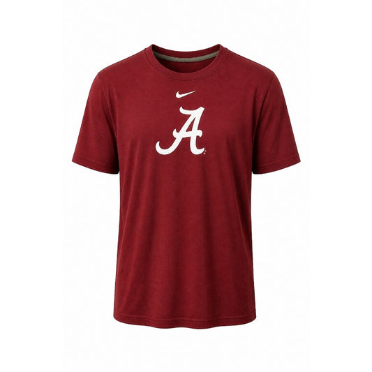 Nike Dri-FIT Alabama Crimson Tide Shirt Men's XL Crimson Red Script A T-Shirt