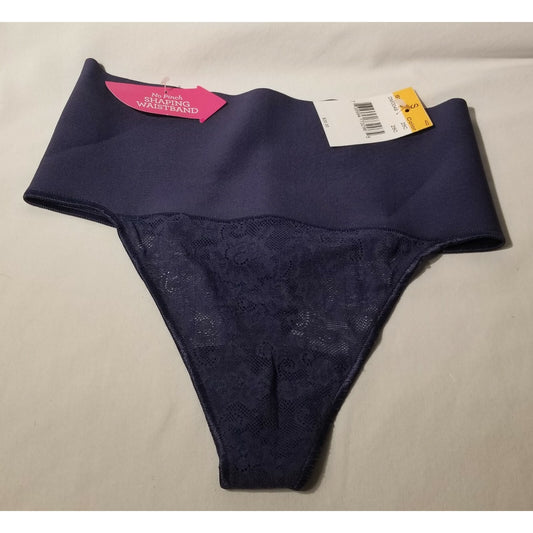 Maidenform Lace - Shaping - Thong Panties -Womens Everyday- Navy - Small
