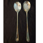 Vintage Sheffield England Silverplate Salad Serving Set Spoon & Fork 9.5"