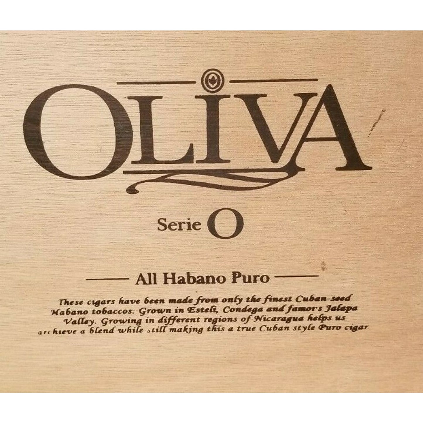 Oliva Series "O" Cigar Box.