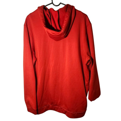 Nike Dri-Fit Mens XXL Red Swoosh Pullover Hoodie Sweatshirt Athletic
