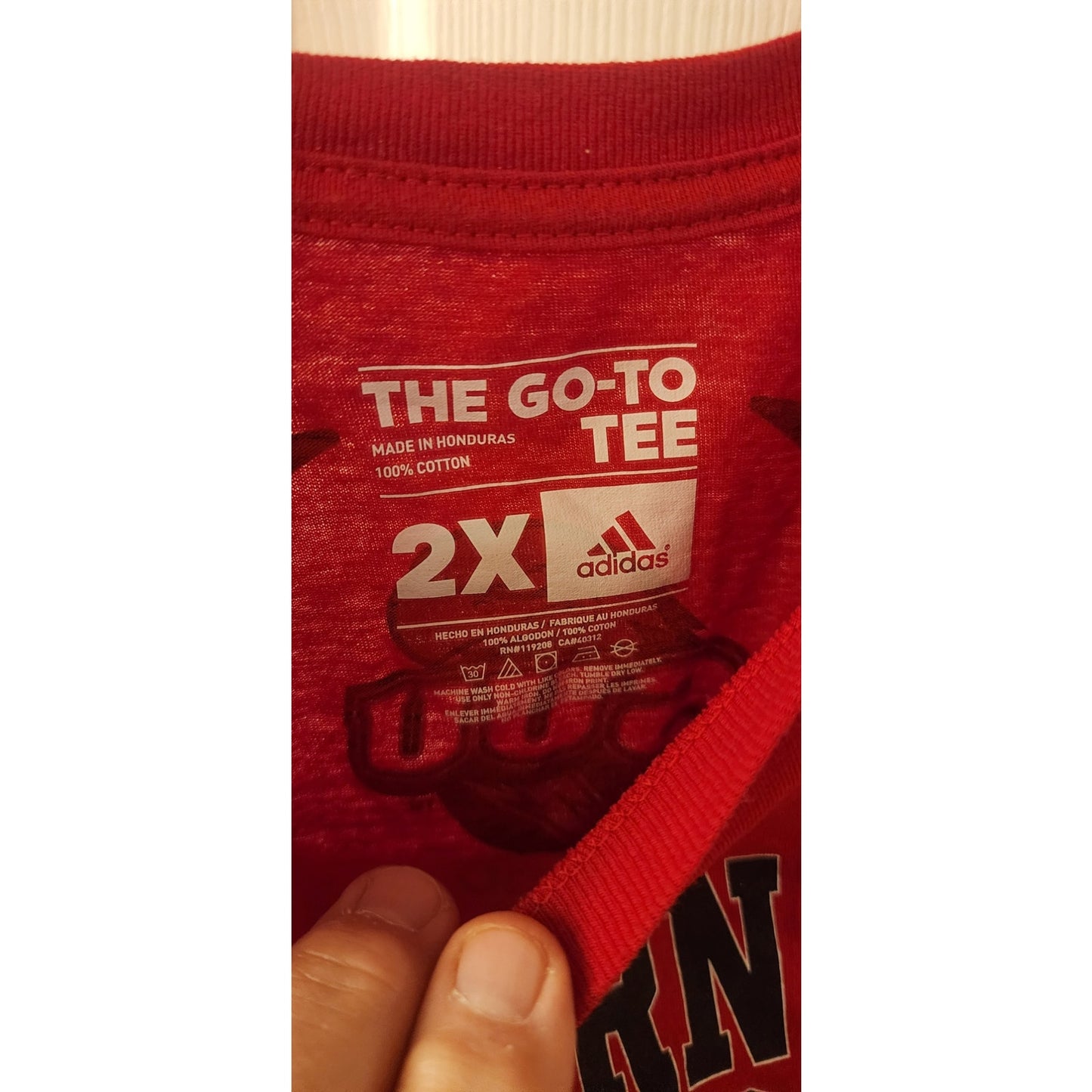 Adidas Southern Utah Football T‑Shirt 2X Red SUU Tee