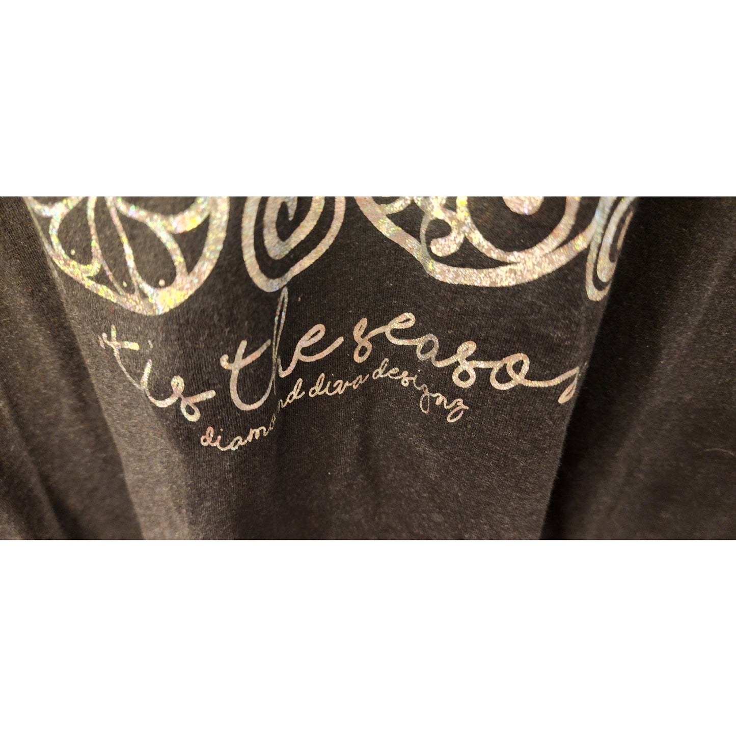 Bella Canvas ’Tis the Season Tee Gray 2XL Silver Christmas Tree Graphic