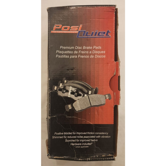 Posi Quiet Disc Brake Pad Set - 106.06790 - Includes Hardware Kit: P117 .65010
