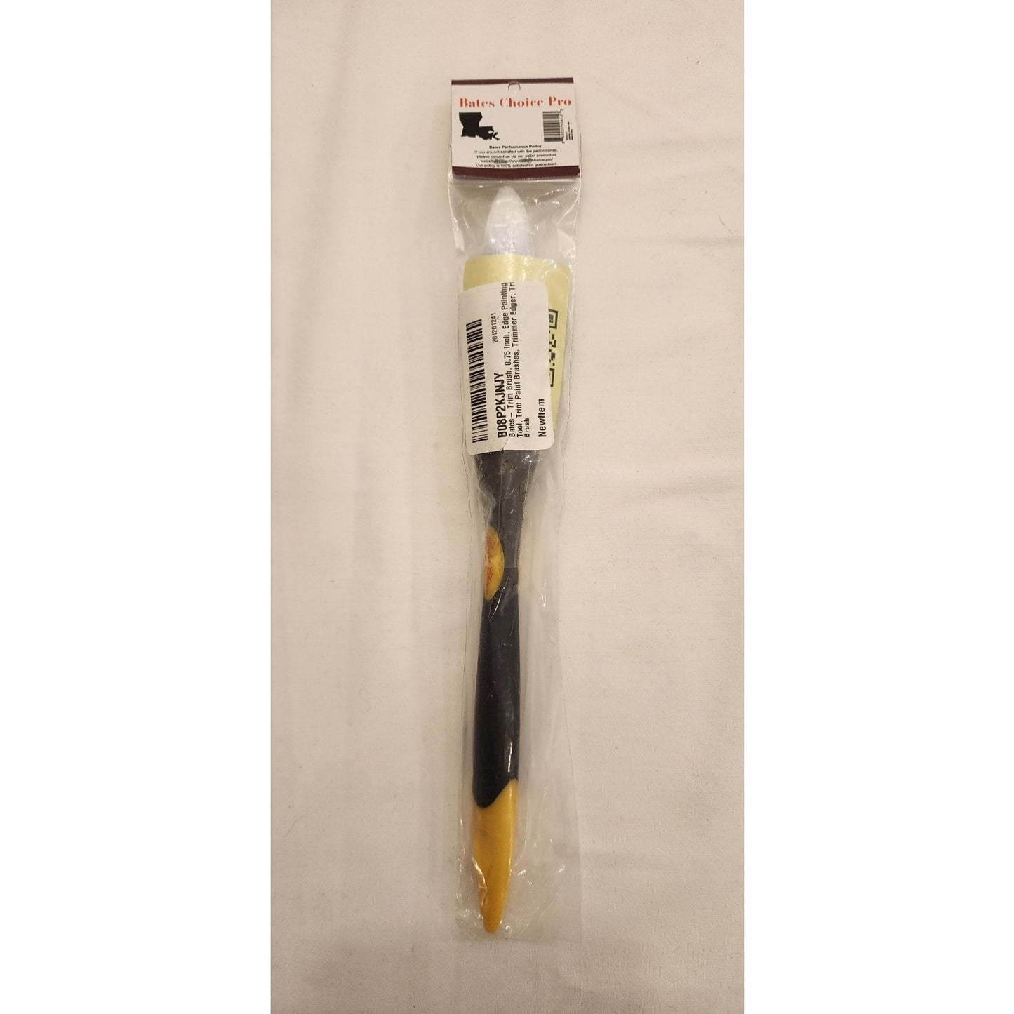 Bates Choice Pro - Trimmer Brush - 0.75 Inch Edger Painting Tool - Yellow-Black