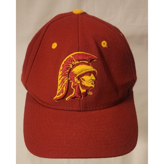 Zephyr USC Trojans Fitted Hat Size 7 5/8 Maroon Gold NCAA Cap