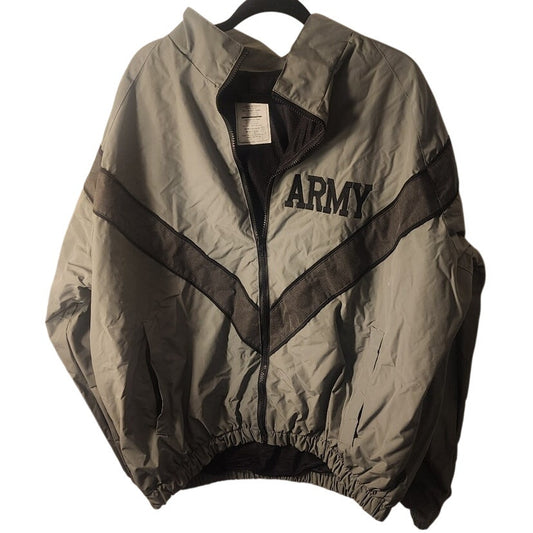 Official US Army IPFU Physical Fitness Training Jacket Grey Reflective Chevron