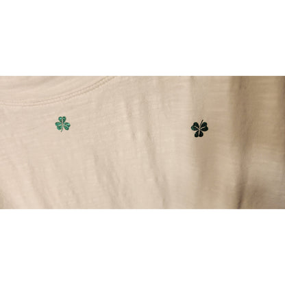 Maurices 24/7 Clover Tee White XL Shamrock Lucky Top