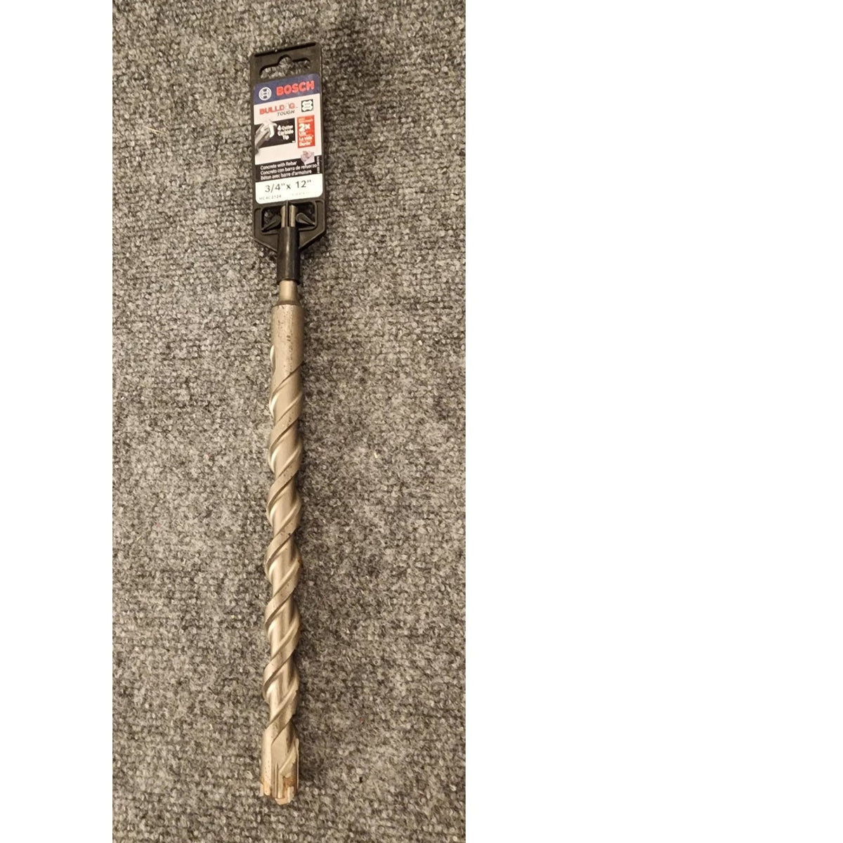 Bosch 3/4 x 12 Inch 4-Cutter Carbide Tip Rotary Hammer Concrete Drill Bit