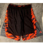 Adidas Mens XL Black Red Flame Basketball Shorts Climalite Athletic Gym Pockets