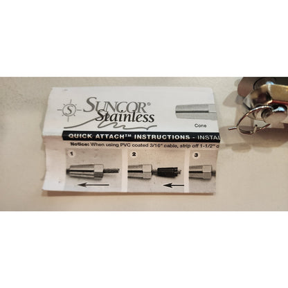 Stainless Steel 316 - Quick Attach Jaw - 5/16"