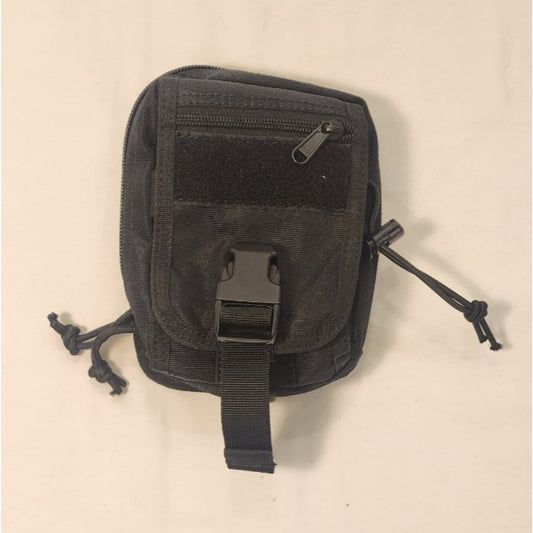 Small Pouch - Camera Bag - 7" X 5" - Micro Case - Multiple Compartments (Black)