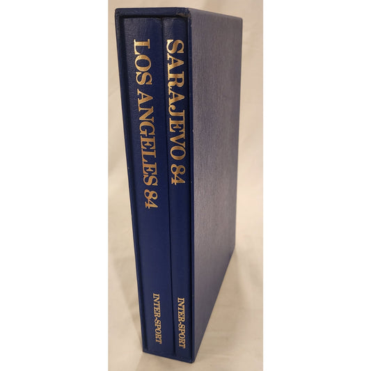 1984 Olympics 2‑Book Set – Los Angeles & Sarajevo – Slipcase – Very Good