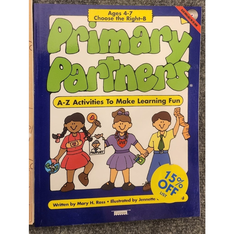 New 3 Book Activity Lot Clip Art Challenge Coluzzle Primary Partners LDS Unused