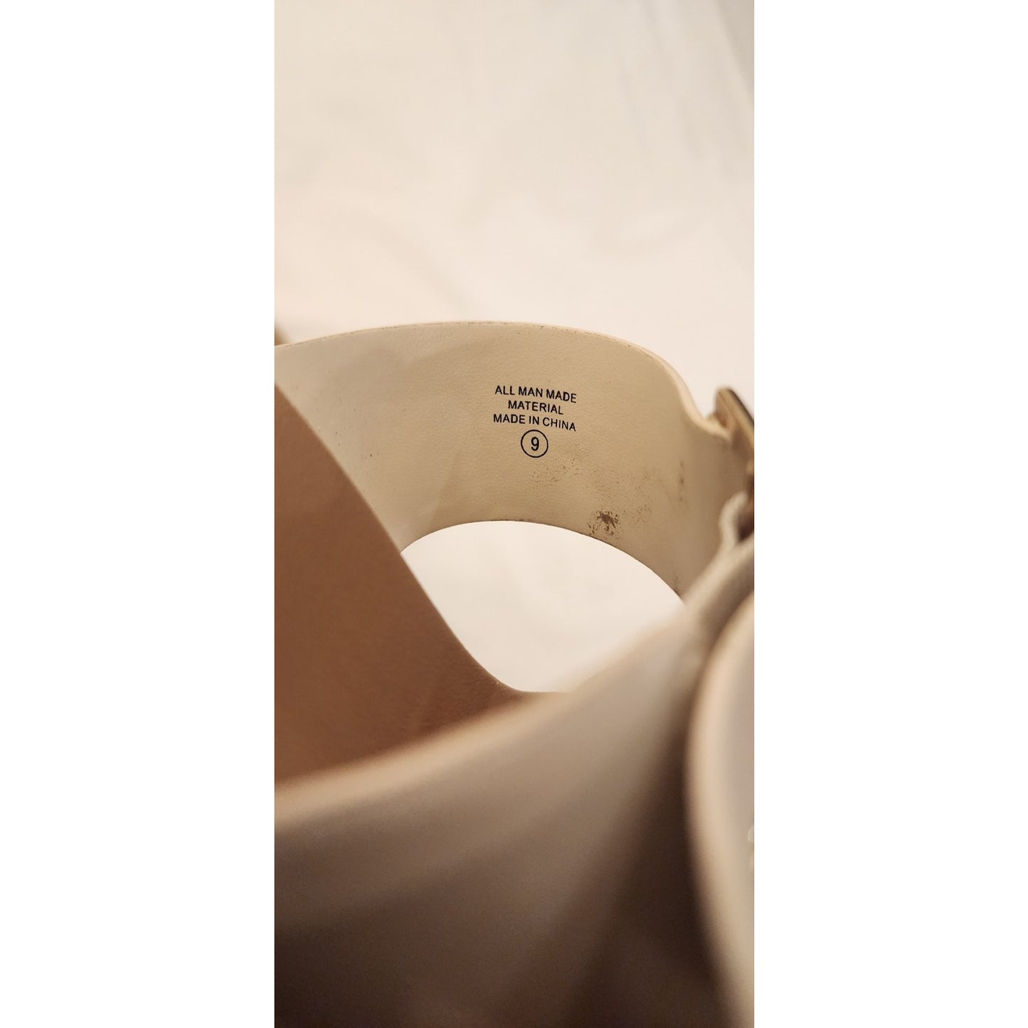 Soda Shoes - Women Sandals - Buckle Strap - Platform - Off White - Size 9