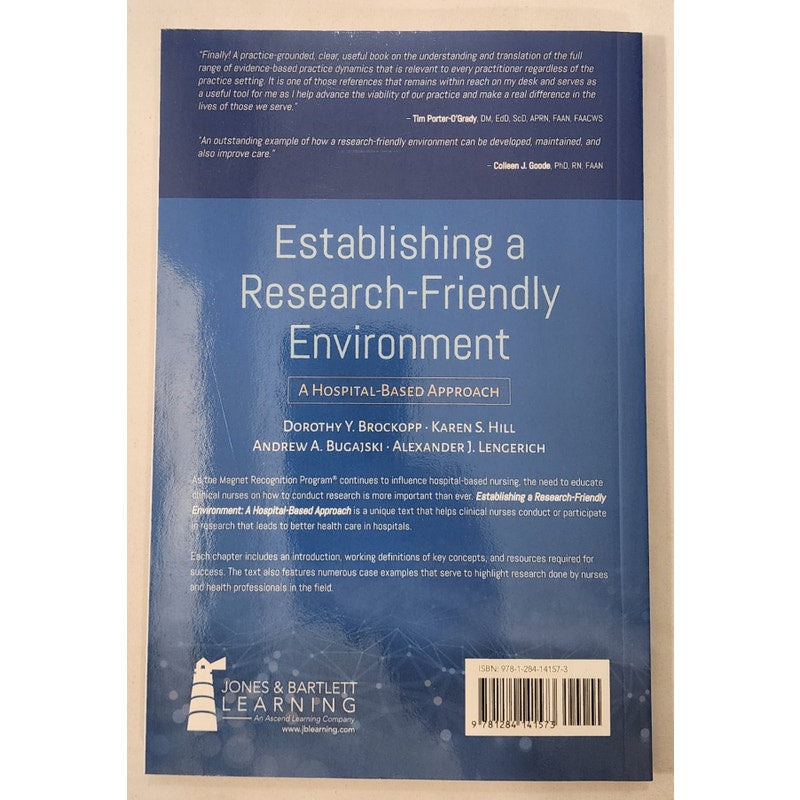 Establishing a Research‑Friendly Environment Hospital‑Based Approach NEW