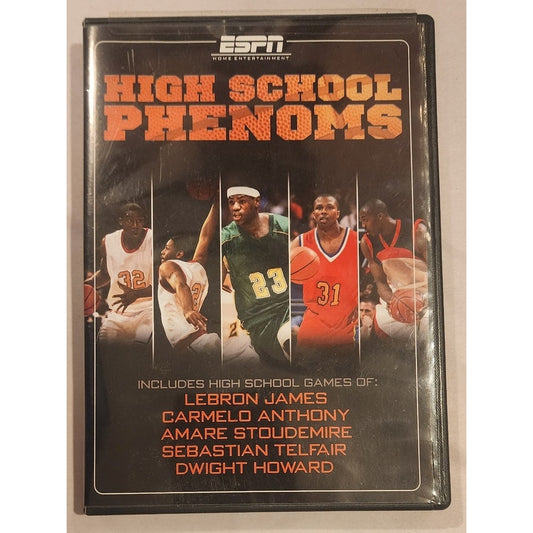 ESPN High School Phenoms DVD LeBron James Carmelo Anthony Basketball Sealed Tape