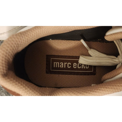 Marc Ecko Unltd Donovan Sneakers Mens Size 10.5 White Tan Leather Shoes 24126