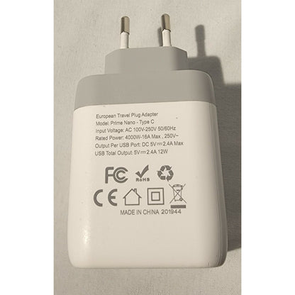 TROND - European Plug Adapter, International Travel Power Adaptor w/USB plugs