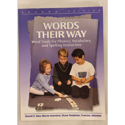 Words Their Way Word Study Phonics Vocabulary Spelling 2nd Edition Bear
