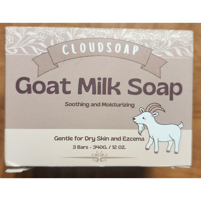 CloudSoap Goat Milk Soap – 3 Bar Pack – Soothing & Moisturizing NEW