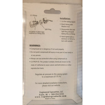 MaxLine M8067 3/4" Elbow Fitting Compressed Air Piping System NIP Sealed