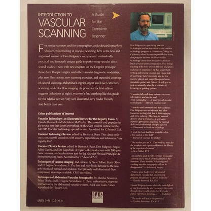 Introduction to Vascular Scanning 2nd Ed – Ridgway – Very Good
