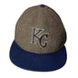 New Era 59FIFTY Kansas City Royals Fitted Hat Size 8 Gray Blue MLB Cap