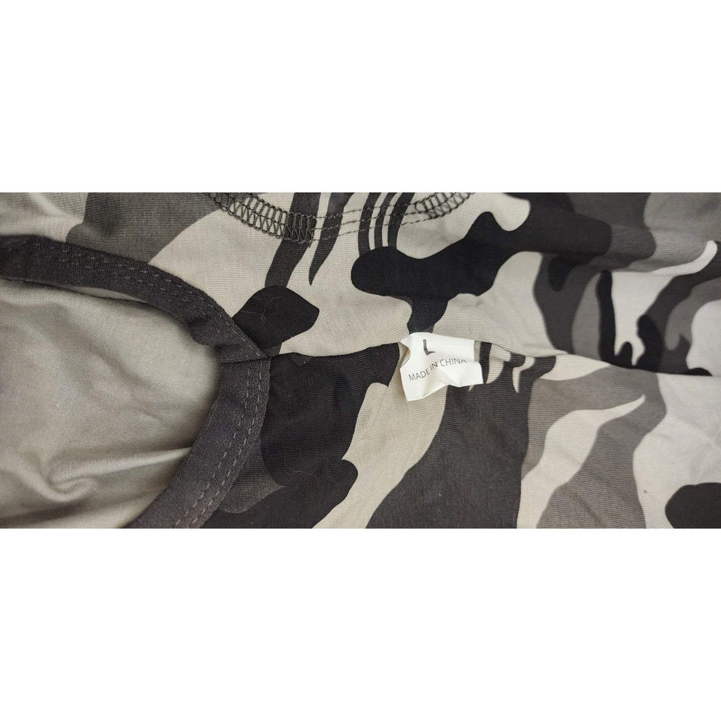 Camo Dog Outfit - Large Size - Cute! - With Snap together opening
