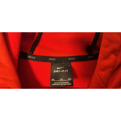 Nike Dri-Fit Mens XXL Red Swoosh Pullover Hoodie Sweatshirt Athletic