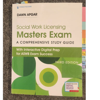 Social Work Licensing Masters Exam Guide Dawn Apgar 3rd Edition