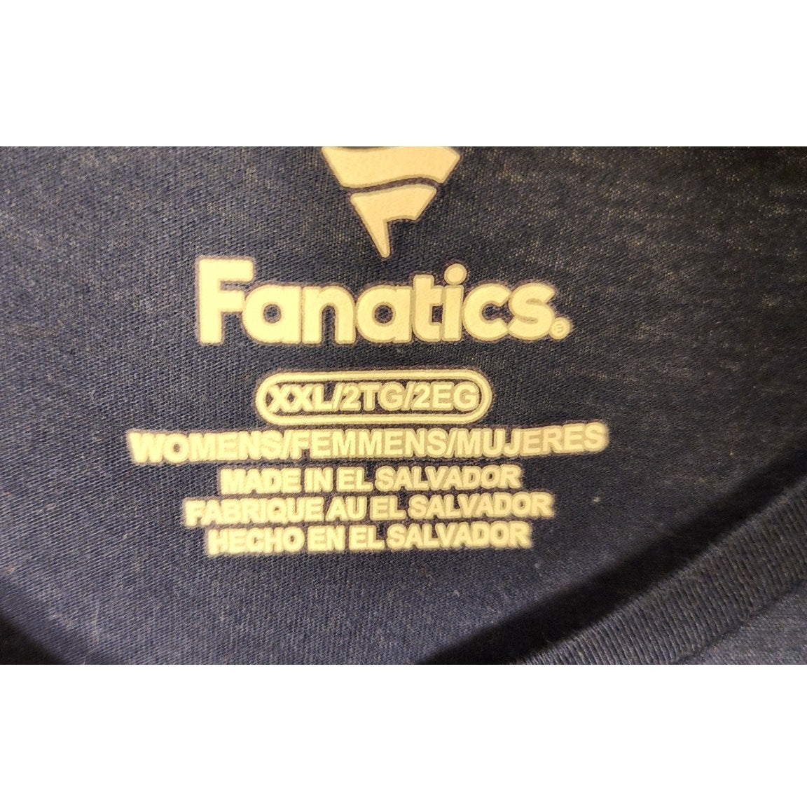Fanatics Denver Broncos Long Sleeve Tee Womens XXL Navy Logo Shirt
