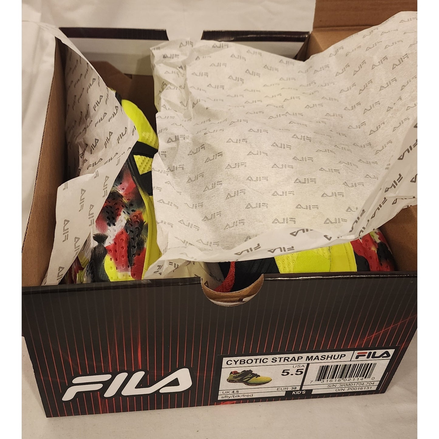 FILA Cybotic Strap Mashup Kids Sneakers Size 5.5 – New With Box