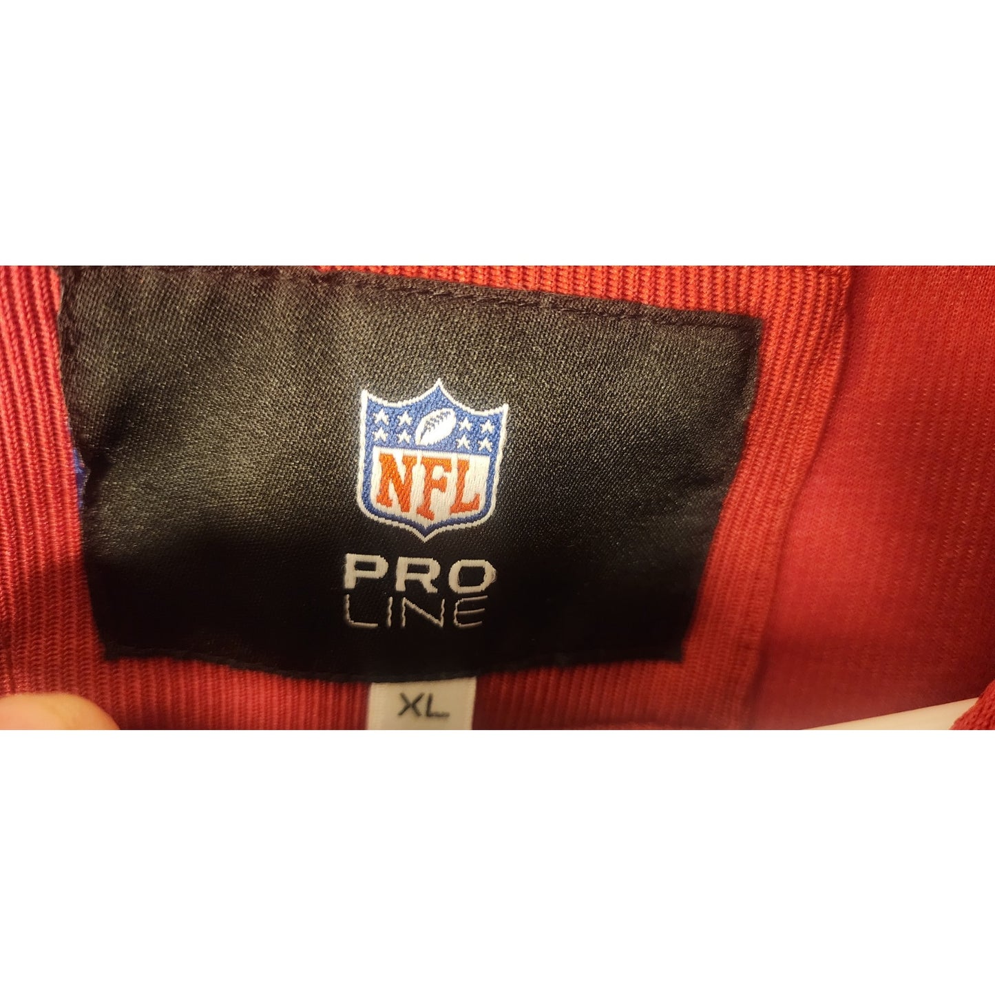 NFL Pro Line Arizona Cardinals Full Zip Windbreaker Jacket Men's Red Black - XL