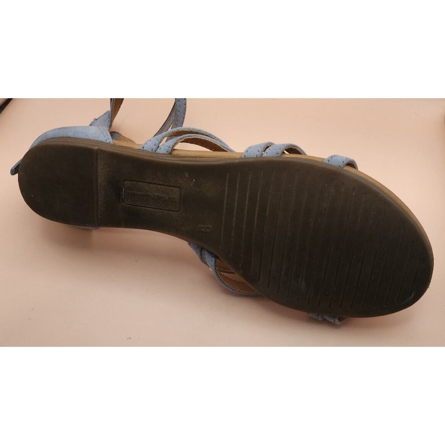 So - Light Blue Strapped Open Toe Sandle Shoe w/studs - Size 9 - See Pics